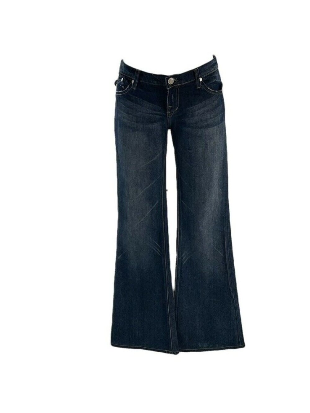 Rock & Republic Women's Flared-Leg Jeans Dark Wash Denim Size 29 - Picture 2 of 10